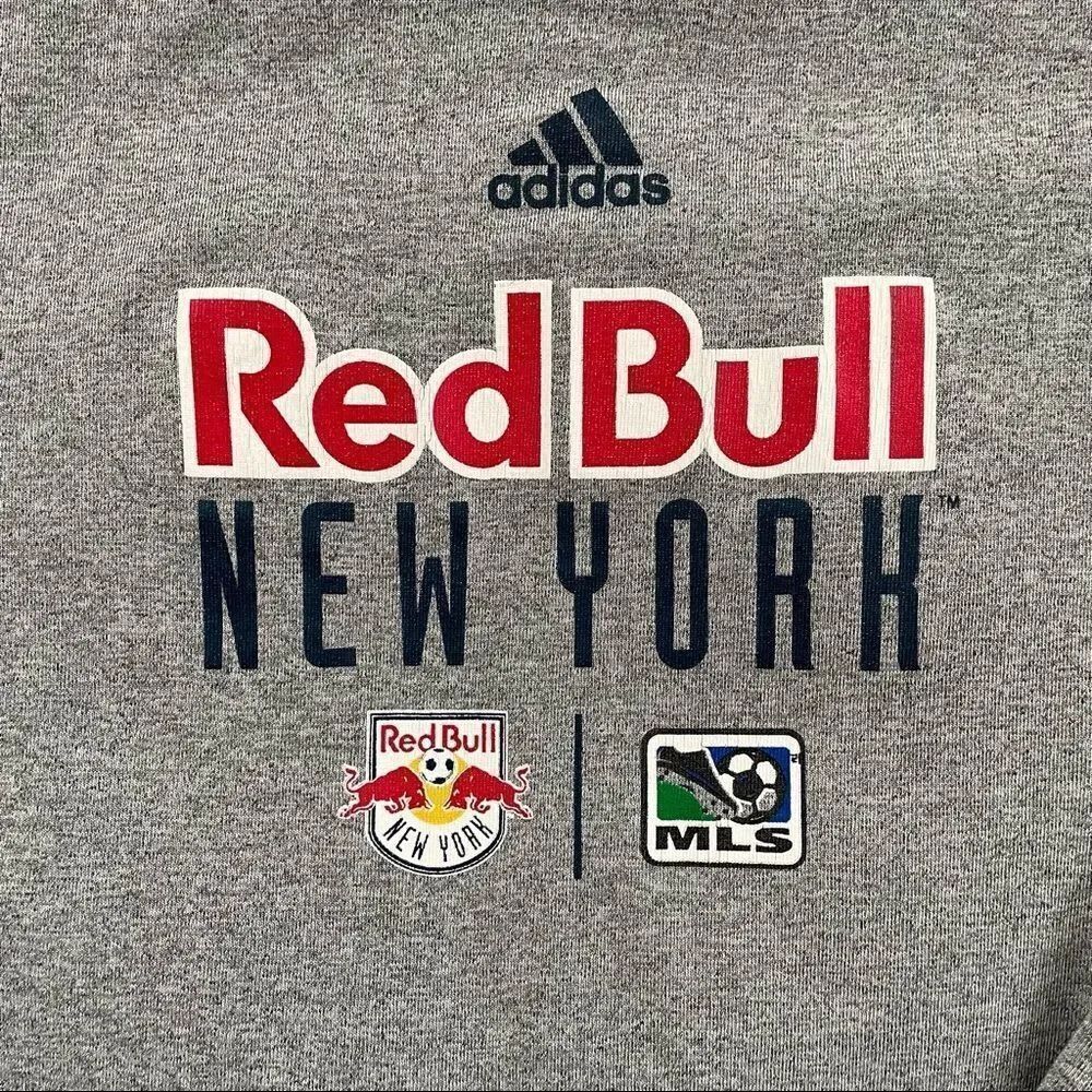 Adidas Red Bull Soccer MLS Climalite Long Sleeve Tshirt L